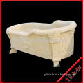 Hand Carved Natural Marble Bathtub With Legs